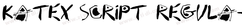 KaTeX_Script Regula字体转换